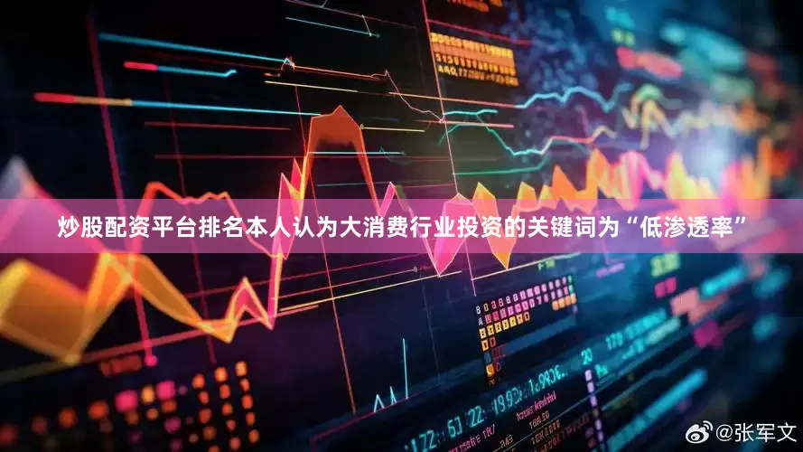 炒股配资平台排名本人认为大消费行业投资的关键词为“低渗透率”